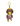 Plush toy K.B.Kiwi kiwi girl character with a yellow crown and pink dress on a white background